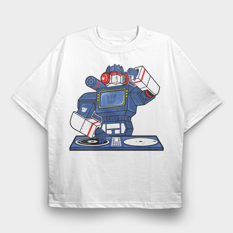 Transformer Dj, Tricou Oversize Barbati (Unisex)