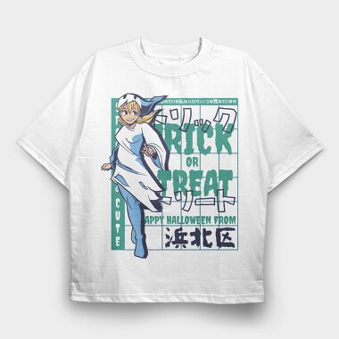 Trick Or Treat Halloween, Tricou Oversize Barbati (Unisex)