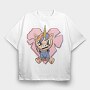 Unicorn Street Style, Tricou Oversize Barbati (Unisex)