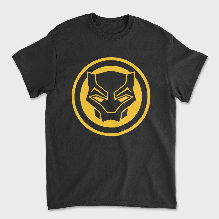 Yellow Panther Mask, Tricou Barbati (Unisex)