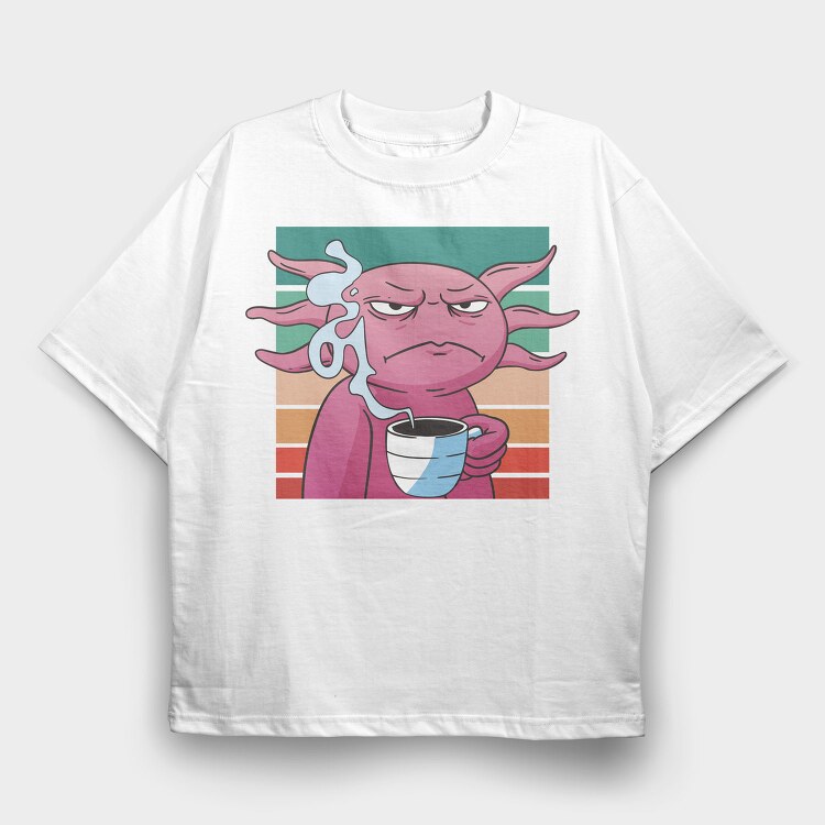 Yoda Coffee Spill, Tricou Oversize Barbati (Unisex)