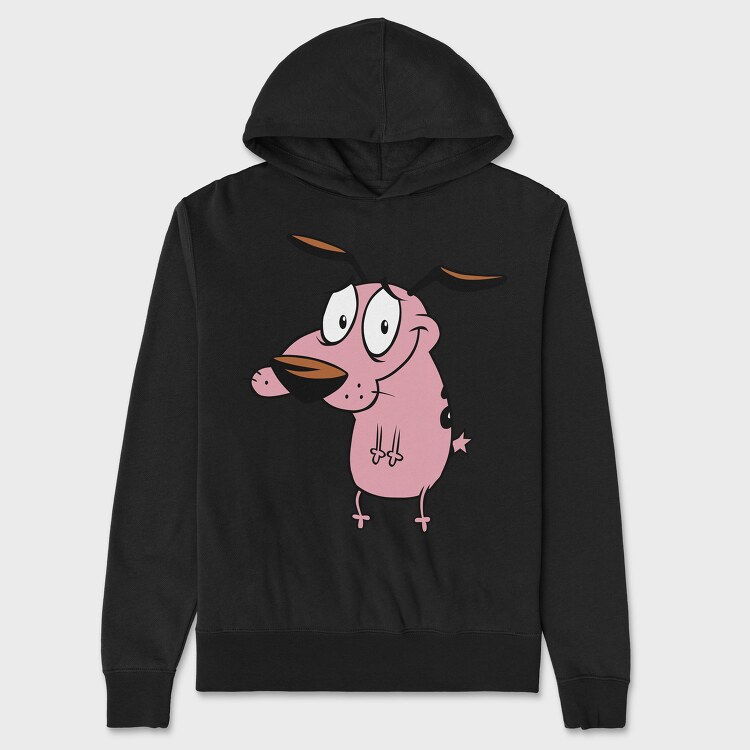 Hanorac Barbati (Unisex), Cartoon Retro Courage the Cowardly Dog 5