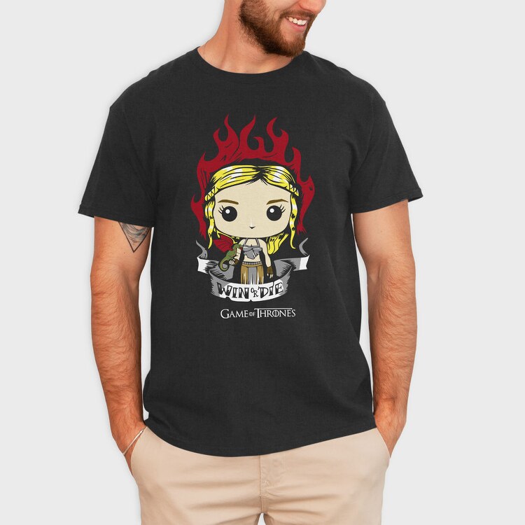 Fire Dragon Chibi, Tricou Barbati (Unisex)