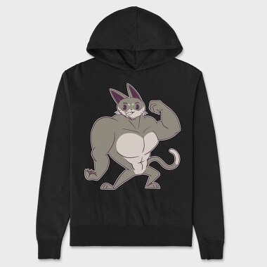 Hanorac Barbati (Unisex), Muscle Cat