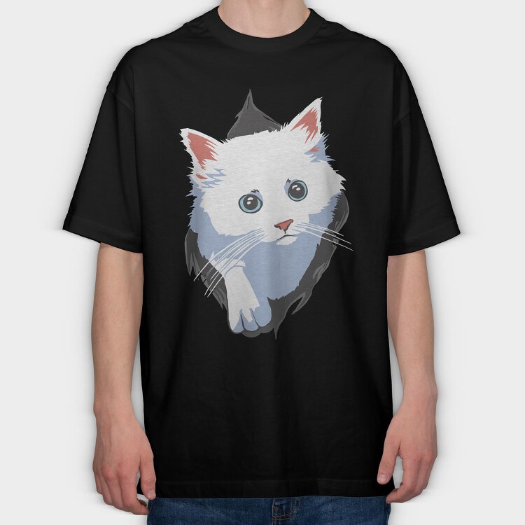 Cat Whiskers Dream, Tricou Oversize Barbati (Unisex)