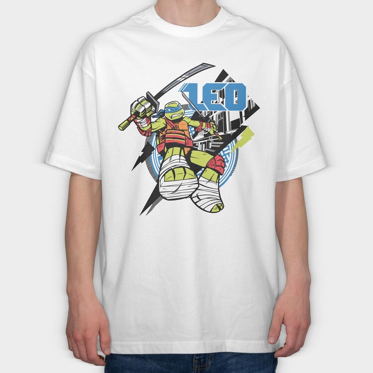 Leonardo Ninja Turtle, Tricou Oversize Barbati (Unisex)