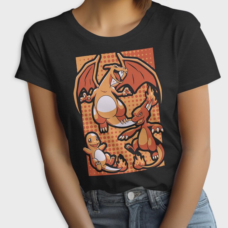 Charizard Fire Trio, Tricou Femei
