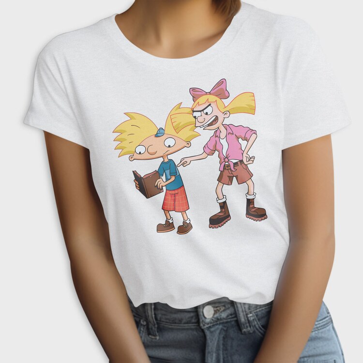Cartoon Retro Hey Arnold 1, Tricou Femei