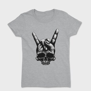 Tricou Femei, Heavy Metal Skull