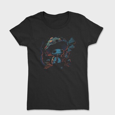 Tricou Femei, Mushroom Smoking Forest