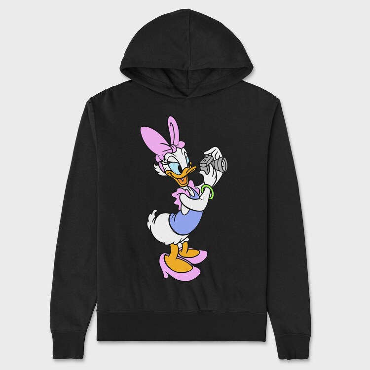 Hanorac Barbati (Unisex), Cartoon Retro Daisy Duck 2