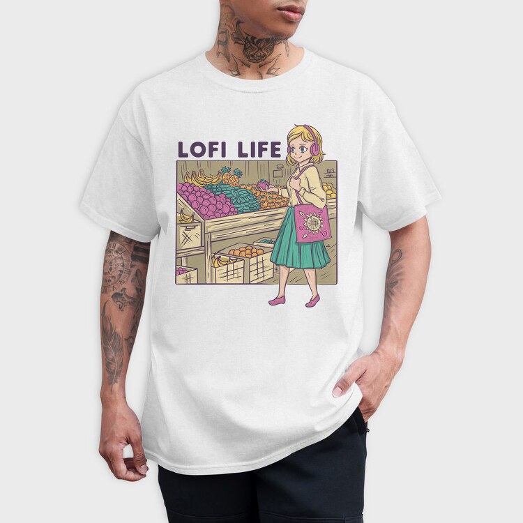 Lofi Market Life, Tricou Barbati (Unisex)