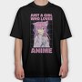 Anime Girl Vibes, Tricou Oversize Barbati (Unisex)