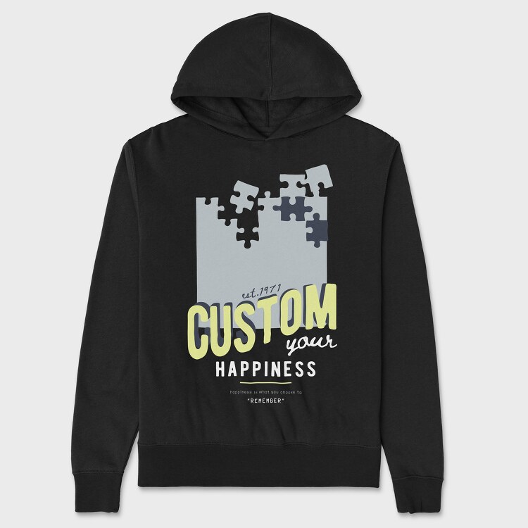 Custom Your Happiness, Hanorac Oversize Barbati (Unisex)