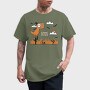 Game Over Dinosaur, Tricou Barbati (Unisex)