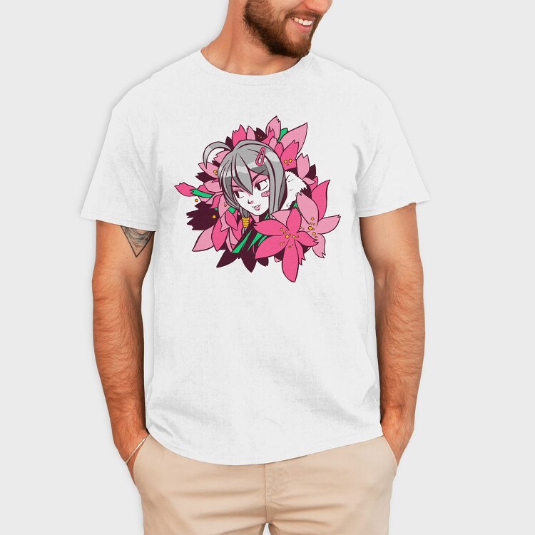 Lotus Flower Girl, Tricou Barbati (Unisex)