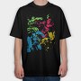 Superheroes Splash, Tricou Oversize Barbati (Unisex)