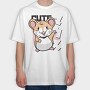 Cute Hamster Vibes, Tricou Oversize Barbati (Unisex)