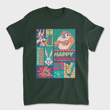 Looney Tunes Happy Holidays, Tricou Barbati (Unisex)