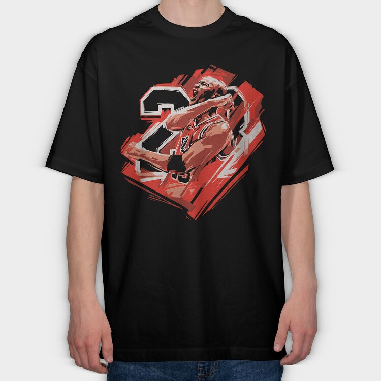 Basketball Slam Dunk, Tricou Oversize Barbati (Unisex)