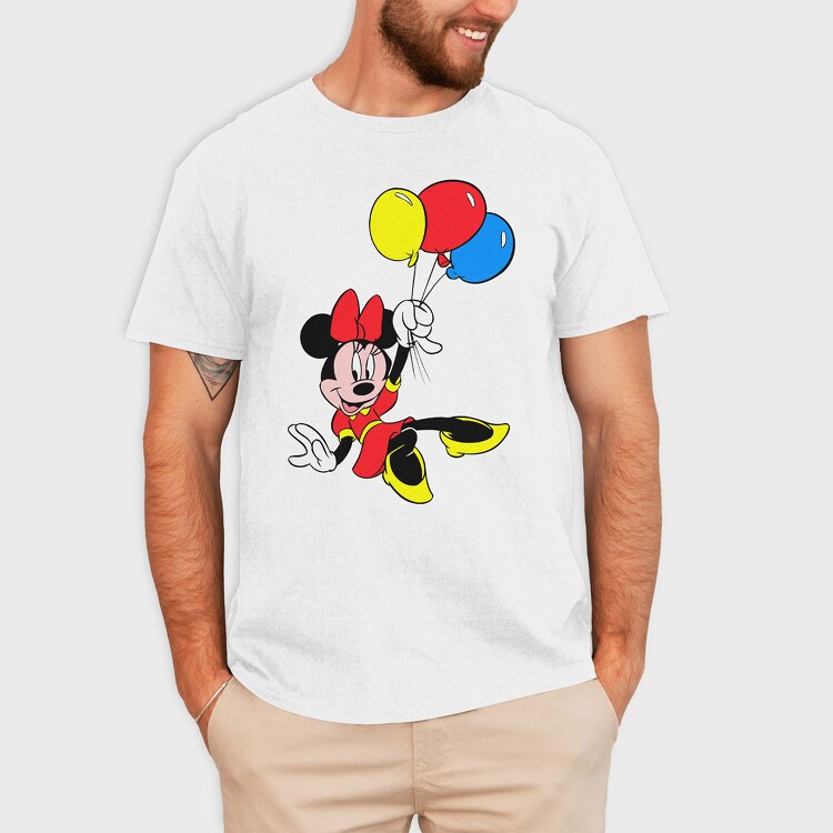 Cartoon Retro Minnie 3, Tricou Barbati (Unisex)