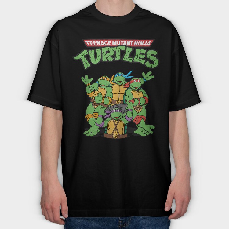 Teenage Mutant Ninja Turtles 3, Tricou Oversize Barbati (Unisex)