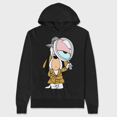 Cartoon Retro Droopy 4, Hanorac Oversize Barbati (Unisex)