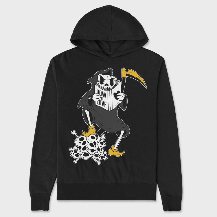 Grim Reaper Reading, Hanorac Oversize Barbati (Unisex)