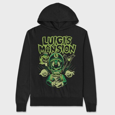 Luigi S Mansion, Hanorac Oversize Barbati (Unisex)