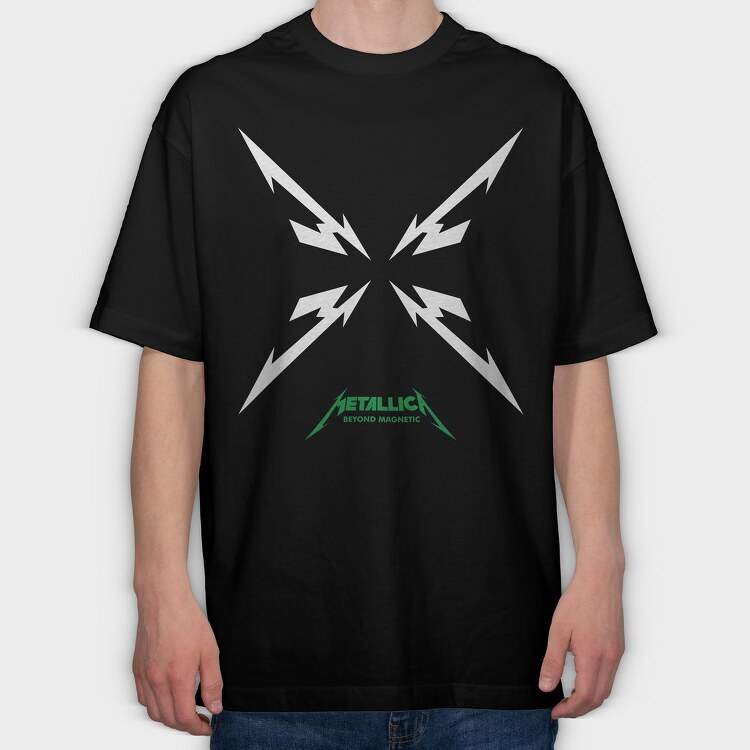 Metallica Beyond Magnetic, Tricou Oversize Barbati (Unisex)