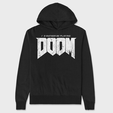 Doom 10, Hanorac Oversize Barbati (Unisex)