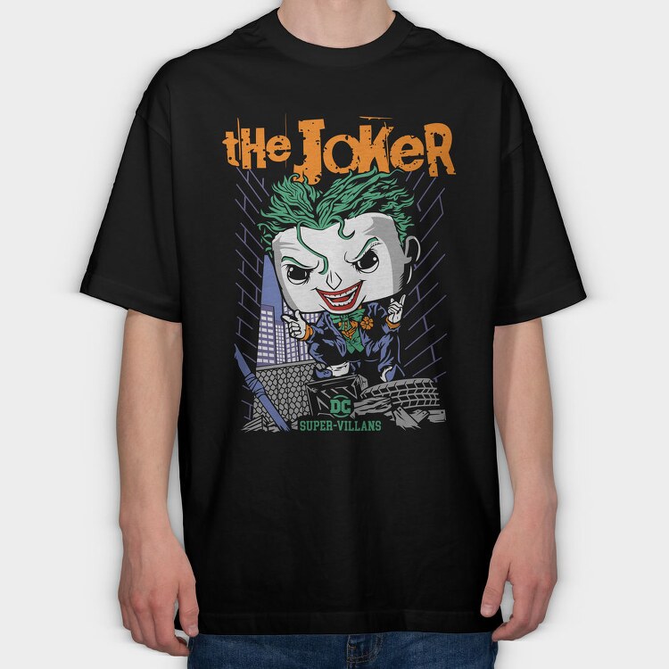 The Jokers Grin, Tricou Oversize Barbati (Unisex)