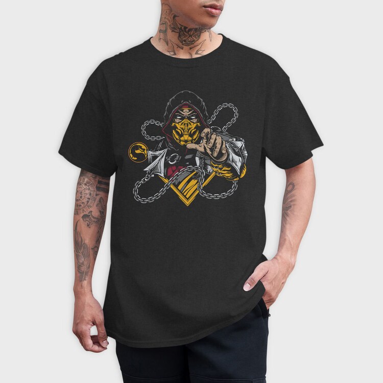 Pirate Chains Skull, Tricou Barbati (Unisex)