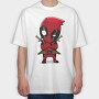 Deadpool Chibi, Tricou Oversize Barbati (Unisex)