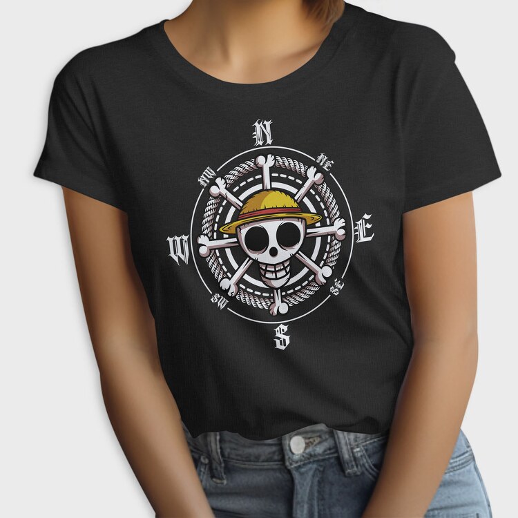 Pirate Skull Bones, Tricou Femei