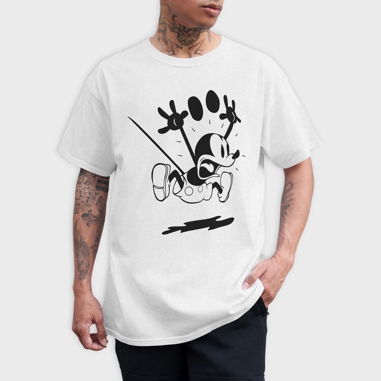 Mickey Mouse Crash, Tricou Barbati (Unisex)
