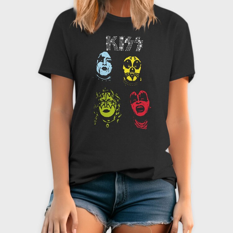 Pop Art Faces 1, Tricou Barbati (Unisex)