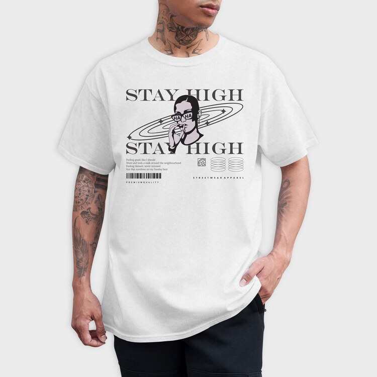 Stay High 1, Tricou Barbati (Unisex)