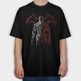 Demon Wings Blood, Tricou Oversize Barbati (Unisex)