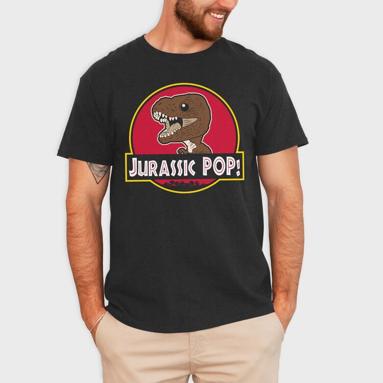 Dino Pop Pop, Tricou Barbati (Unisex)