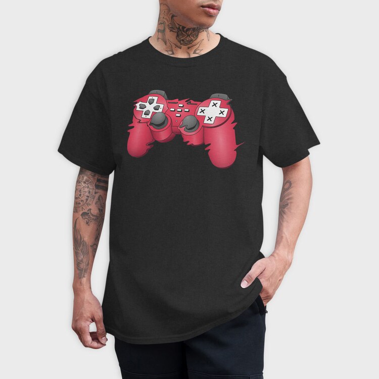 Ps4 Controller, Tricou Barbati (Unisex)