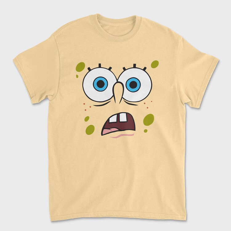 Tricou Barbati (Unisex), SpongeBob face 6