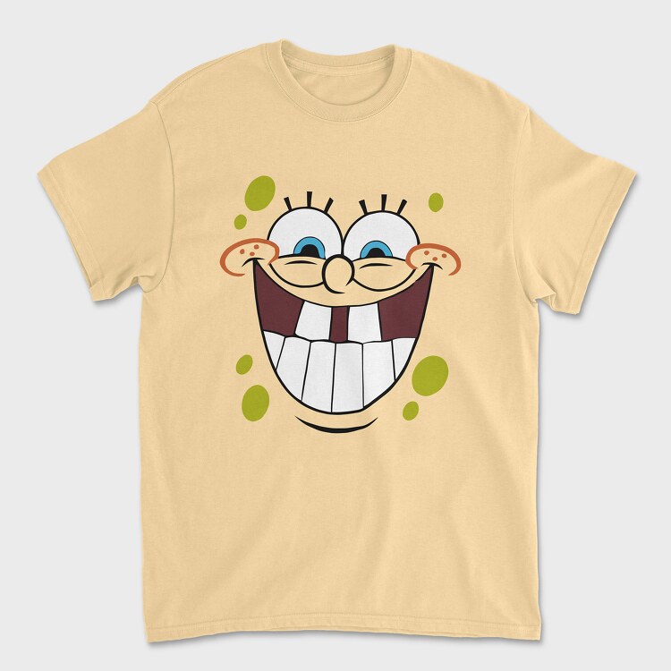 Tricou Barbati (Unisex), SpongeBob face 9