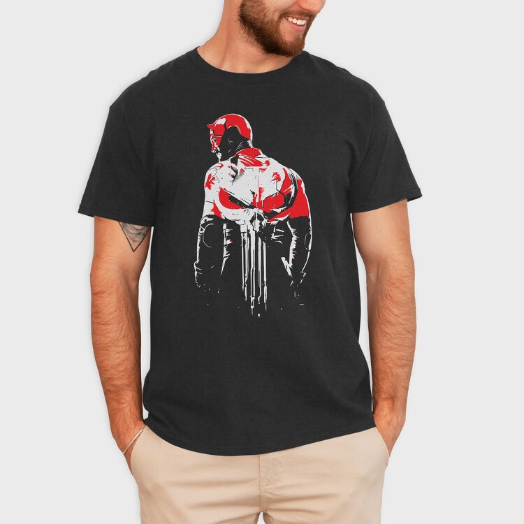 Punisher Silhouette, Tricou Barbati (Unisex)