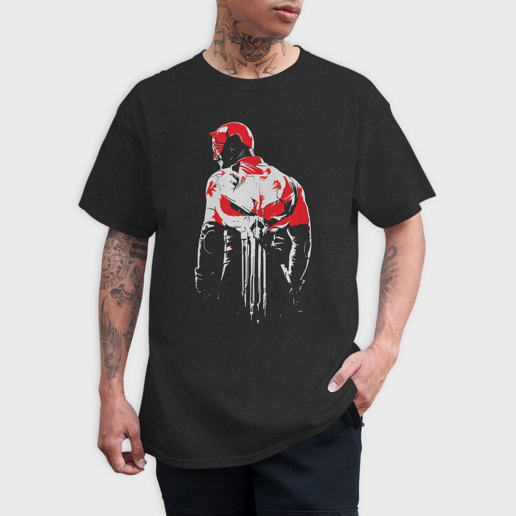 Punisher Silhouette, Tricou Barbati (Unisex)