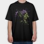Purple Dragon Splash, Tricou Oversize Barbati (Unisex)
