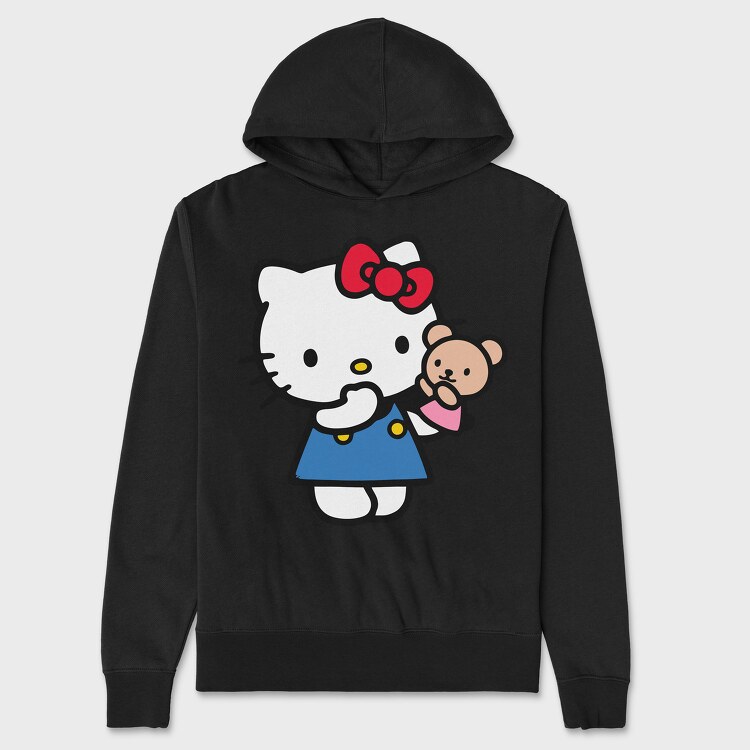 Hanorac Barbati (Unisex), Cartoon Retro Hello Kitty 3