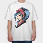 Blue Hair Bandit, Tricou Oversize Barbati (Unisex)