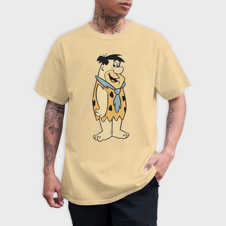 Cartoon Retro the Flintstones 1, Tricou Barbati (Unisex)