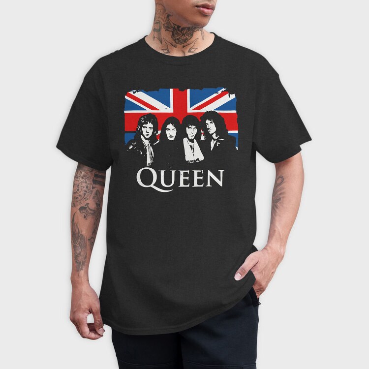 Union Jack Queen, Tricou Barbati (Unisex)
